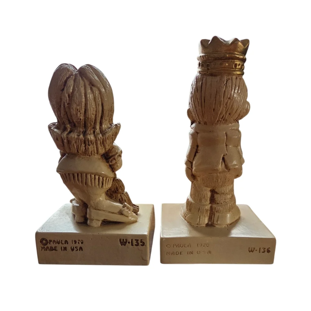 World’s Greatest Mom & Dad Figurines Set Vintage Resin Trophy Parents Gift Decor